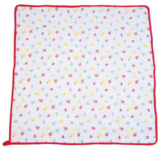 BABY MUSLIN BLANKET - RED Thazhuvi
