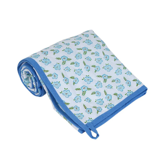 BABY MUSLIN BLANKET - BLUE Thazhuvi