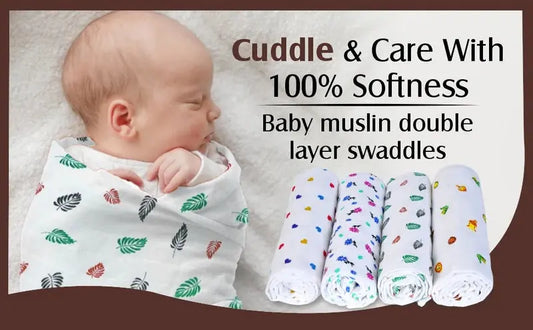 Baby Muslin Swaddles Thazhuvi