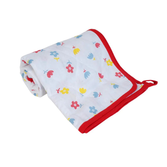 BABY MUSLIN BLANKET - RED Thazhuvi