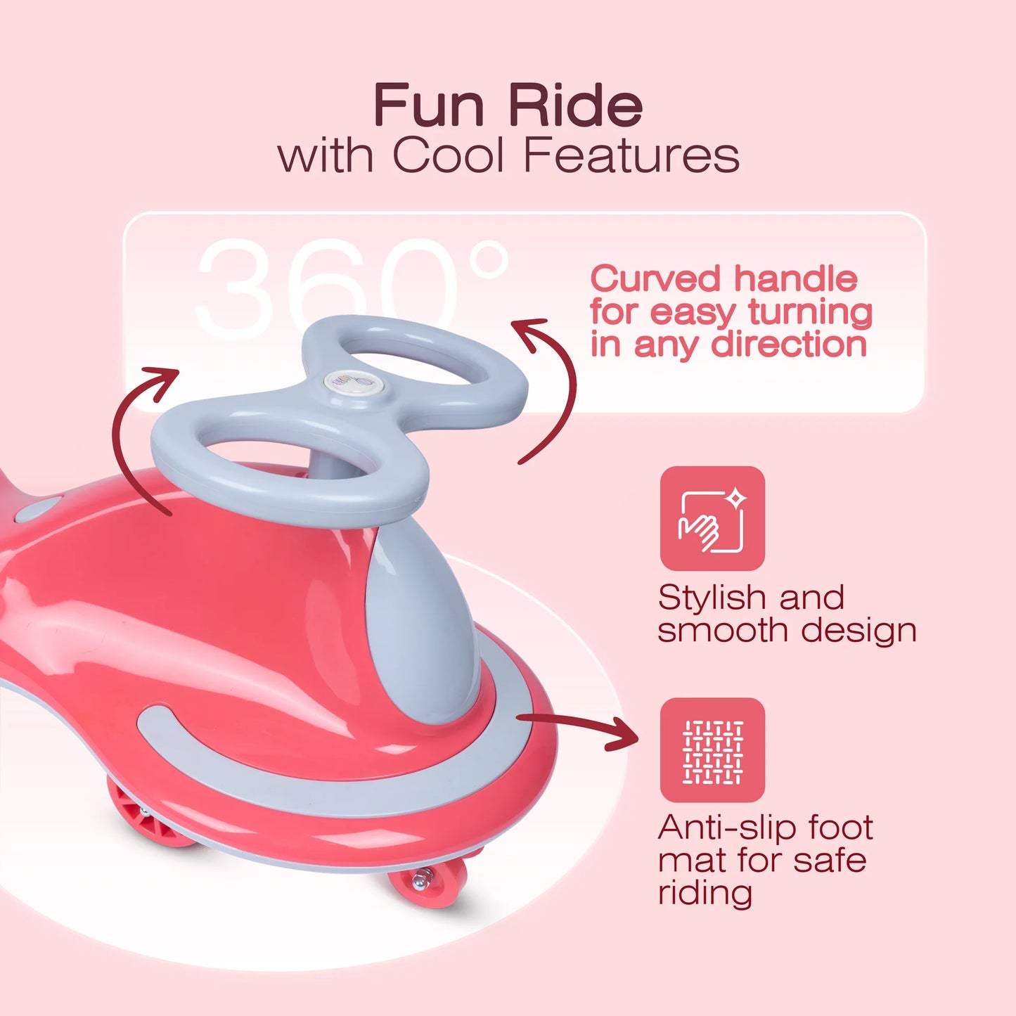 Twisting Ride On Toys – Swing Car for Kids (2–10 Years)