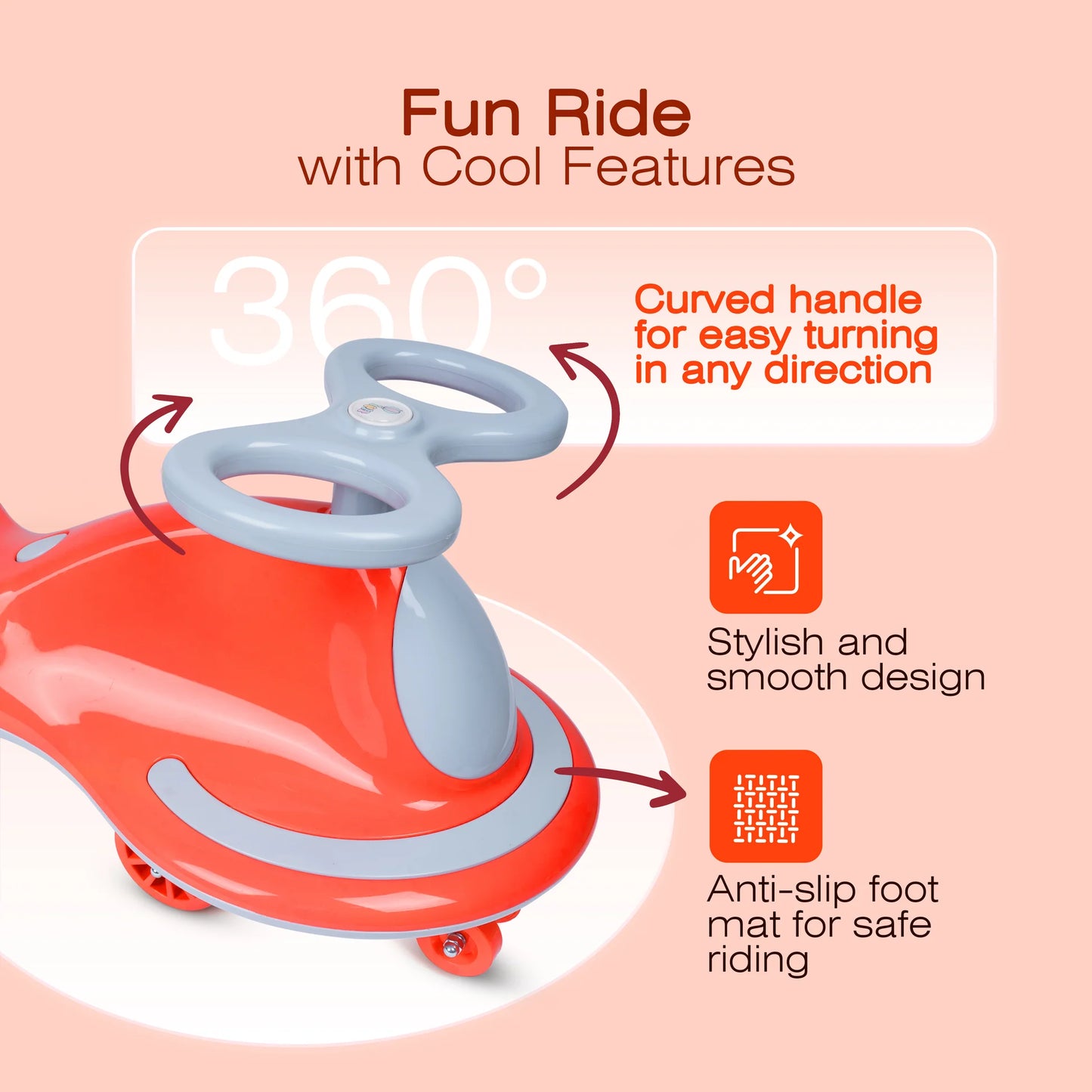 Twisting Ride On Toys – Swing Car for Kids (2–10 Years)