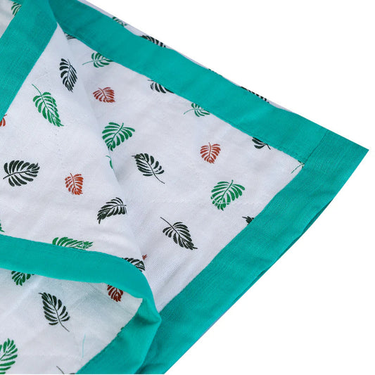 BABY MUSLIN BLANKET - GREEN Thazhuvi